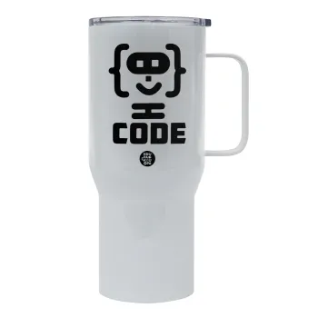 Code Heroes symbol, Tumbler με καπάκι, διπλού τοιχώματος (θερμό) 750L