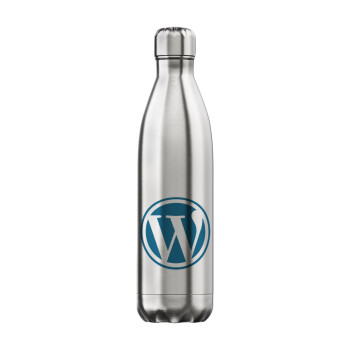 Wordpress, Μεταλλικό παγούρι θερμός Inox (Stainless steel), διπλού τοιχώματος, 750ml