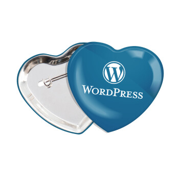 Wordpress, Κονκάρδα παραμάνα καρδιά (57x52mm)