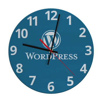 Wordpress, Ρολόι τοίχου γυάλινο (30cm)
