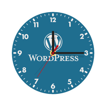Wordpress, Ρολόι τοίχου ξύλινο (20cm)