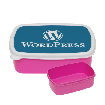 Wordpress, ΡΟΖ παιδικό δοχείο φαγητού (lunchbox) πλαστικό (BPA-FREE) Lunch Βox M18 x Π13 x Υ6cm