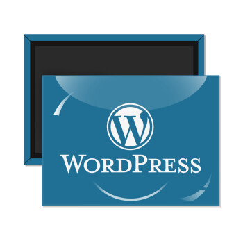 Wordpress, Ορθογώνιο μαγνητάκι ψυγείου διάστασης 9x6cm