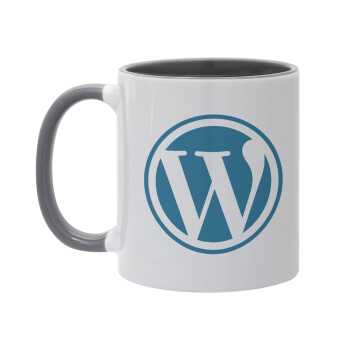 Wordpress, Mug colored grey, ceramic, 330ml