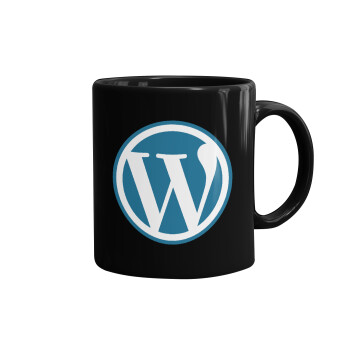 Wordpress, Mug black, ceramic, 330ml