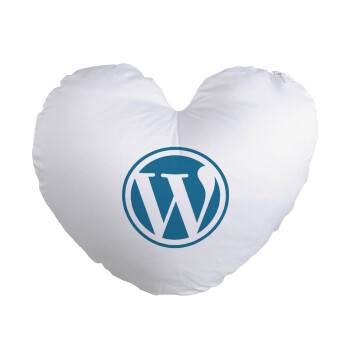 Wordpress, Μαξιλάρι καναπέ καρδιά 40x40cm περιέχεται το  γέμισμα