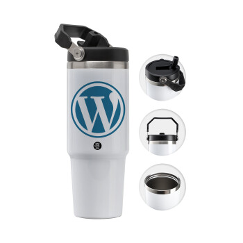 Wordpress, 30oz stainless Steel Tumbler with Handle