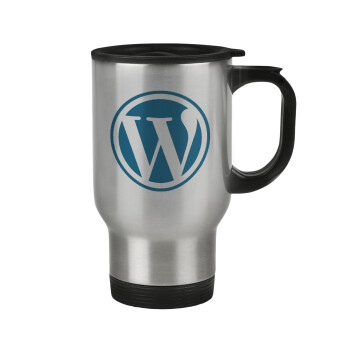 Wordpress, Stainless steel travel mug with lid, double wall 450ml