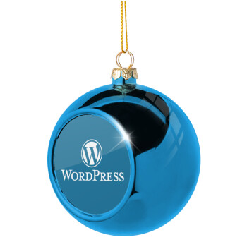Wordpress, Χριστουγεννιάτικη μπάλα δένδρου Μπλε 8cm