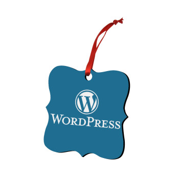 Wordpress, Χριστουγεννιάτικο στολίδι polygon ξύλινο 7.5cm