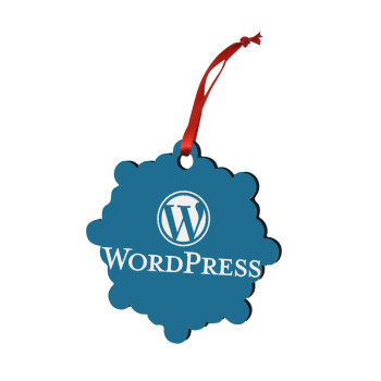 Wordpress, Στολίδι Χριστουγεννιάτικο στολίδι snowflake ξύλινο 7.5cm