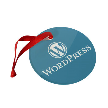 Wordpress, Χριστουγεννιάτικο στολίδι γυάλινο 9cm