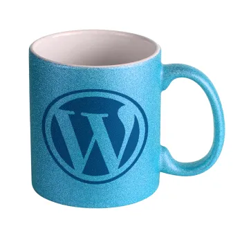 Wordpress, Κούπα Σιέλ Glitter που γυαλίζει, κεραμική, 330ml