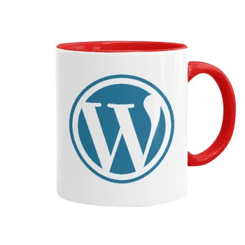 Wordpress, Mug colored red, ceramic, 330ml