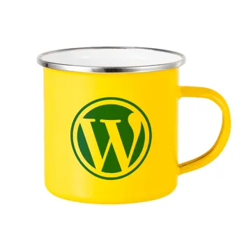 Wordpress, Yellow Enamel Metallic Cup 360ml
