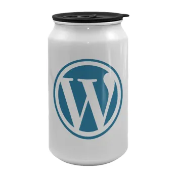 Wordpress, Κούπα ταξιδιού μεταλλική με καπάκι (tin-can) 500ml