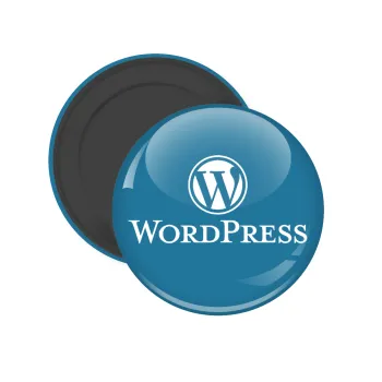 Wordpress, Μαγνητάκι ψυγείου στρογγυλό διάστασης 5cm