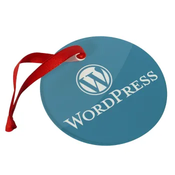 Wordpress, Christmas ornament glass 9cm