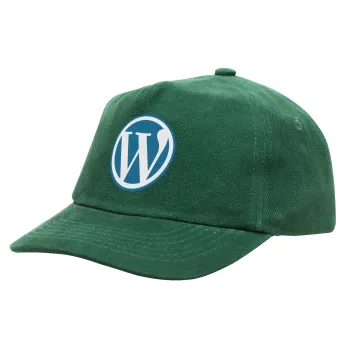 Wordpress, Children's Baseball Cap, 100% Cotton Drill, GREEN (COTTON, CHILDREN'S, ONE SIZE)