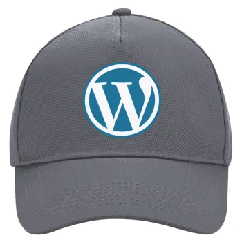 Wordpress, Καπέλο Ενηλίκων Ultimate Γκρι, (100% ΒΑΜΒΑΚΕΡΟ DRILL, ΕΝΗΛΙΚΩΝ, UNISEX, ONE SIZE)
