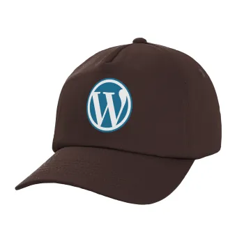 Wordpress, Καπέλο Ενηλίκων Baseball, 100% Βαμβακερό, Chocolate, Καφέ (ΒΑΜΒΑΚΕΡΟ, ΕΝΗΛΙΚΩΝ, UNISEX, ONE SIZE)
