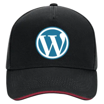 Wordpress, DRILL Adult Ultimate Hat BLACK/RED, (100% COTTON, ADULT, UNISEX, ONE SIZE)
