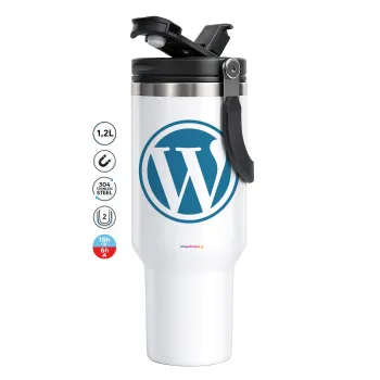Wordpress, Mega Stainless steel Tumbler with lid, double wall 1,2L