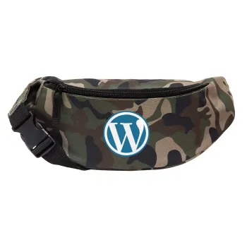 Wordpress, Unisex waist bag (banana) in Jungle camouflage color with 2 pockets