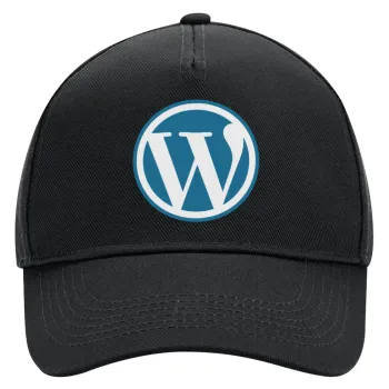 Wordpress, Καπέλο Ενηλίκων Ultimate ΜΑΥΡΟ, (100% ΒΑΜΒΑΚΕΡΟ DRILL, ΕΝΗΛΙΚΩΝ, UNISEX, ONE SIZE)