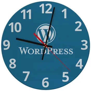 Wordpress, Ρολόι τοίχου γυάλινο (30cm)