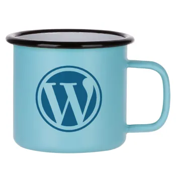 Wordpress, Κούπα Μεταλλική εμαγιέ ΜΑΤ σιέλ 360ml