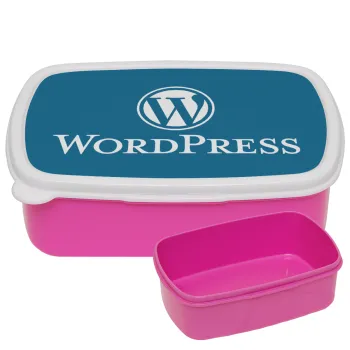 Wordpress, ΡΟΖ παιδικό δοχείο φαγητού (lunchbox) πλαστικό (BPA-FREE) Lunch Βox M18 x Π13 x Υ6cm