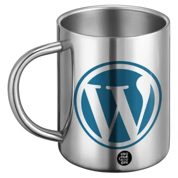 Wordpress, Ανοξείδωτη Μεταλλική Κούπα 450ml - Διπλού Τοιχώματος