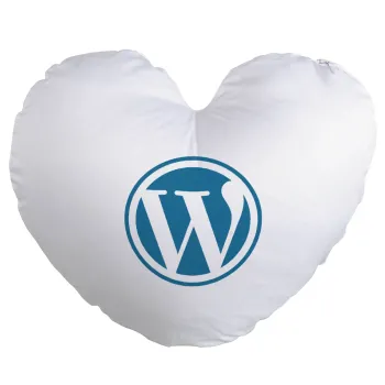Wordpress, Μαξιλάρι καναπέ καρδιά 40x40cm περιέχεται το  γέμισμα