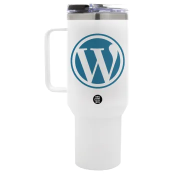 Wordpress, Mega Tumbler με καπάκι, διπλού τοιχώματος (θερμό) 1,2L