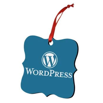 Wordpress, Christmas ornament polygon wooden 7.5cm