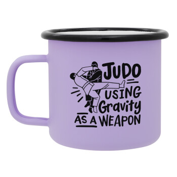 Judo using gravity as a weapon, Κούπα Μεταλλική εμαγιέ ΜΑΤ Light Pastel Purple 360ml