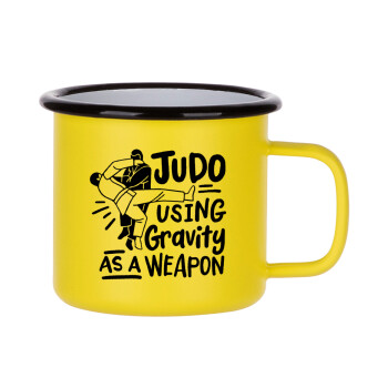 Judo using gravity as a weapon, Κούπα Μεταλλική εμαγιέ ΜΑΤ Κίτρινη 360ml