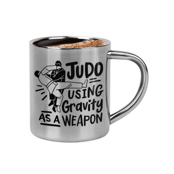 Judo using gravity as a weapon, Κουπάκι μεταλλικό διπλού τοιχώματος για espresso (220ml)