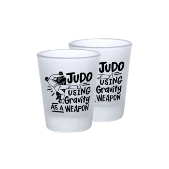Judo using gravity as a weapon, Σφηνοπότηρα γυάλινα 45ml του πάγου (2 τεμάχια)