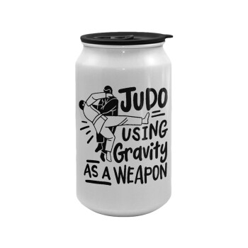 Judo using gravity as a weapon, Κούπα ταξιδιού μεταλλική με καπάκι (tin-can) 500ml