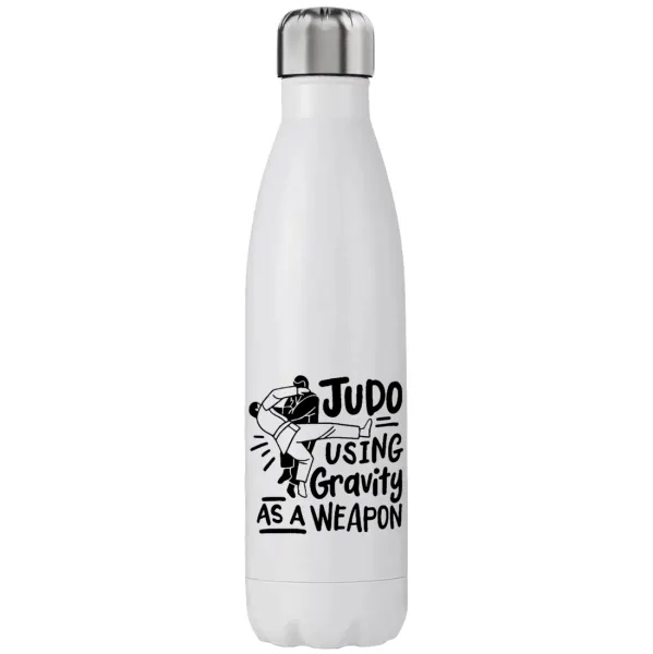 Judo using gravity as a weapon — Μεταλλικό παγούρι θερμός (Stainless steel), διπλού τοιχώματος, 750ml
