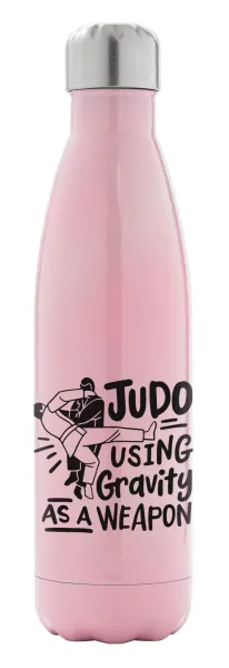 Judo using gravity as a weapon — Metal mug thermos Pink Iridiscent (Stainless steel), double wall, 500ml