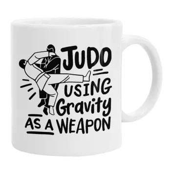 Judo using gravity as a weapon, Κούπα, κεραμική, 330ml