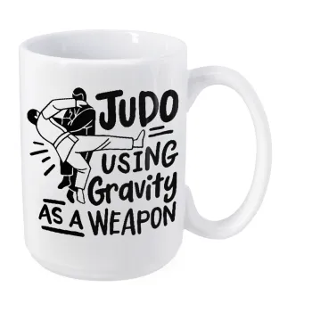 Judo using gravity as a weapon, Κούπα Mega, κεραμική, 450ml