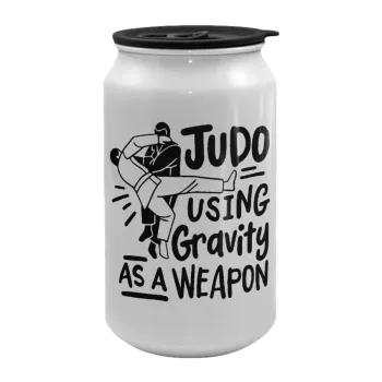 Judo using gravity as a weapon, Κούπα ταξιδιού μεταλλική με καπάκι (tin-can) 500ml