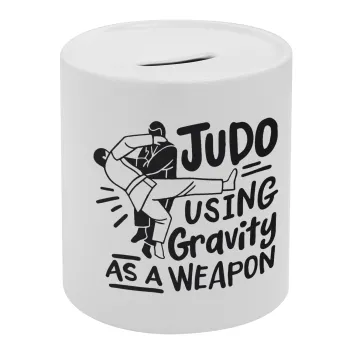 Judo using gravity as a weapon, Κουμπαράς πορσελάνης με τάπα