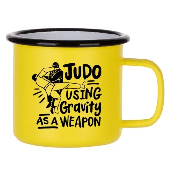 Judo using gravity as a weapon, Κούπα Μεταλλική εμαγιέ ΜΑΤ Κίτρινη 360ml