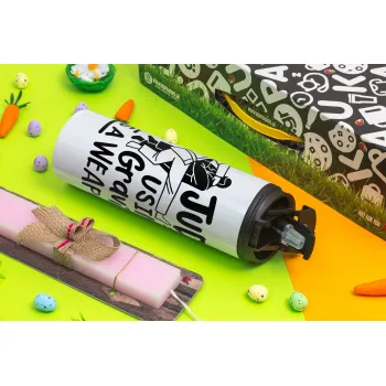 Judo using gravity as a weapon, Easter candle,Travel Tumbler 2 Lids, with metal straw & cleaning brush & aromatic flat candle (30cm) (PINK)