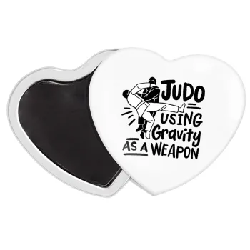 Judo using gravity as a weapon, Μαγνητάκι καρδιά (57x52mm)